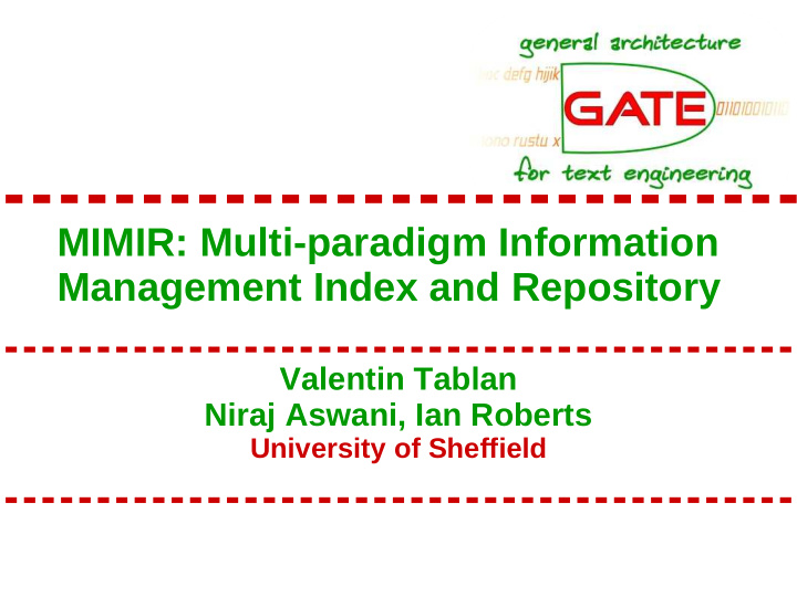 mimir multi paradigm information management index and