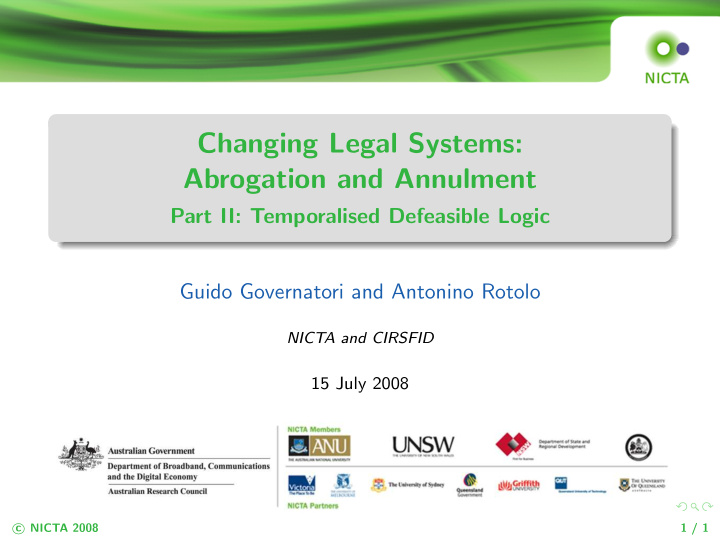 changing legal systems abrogation and annulment