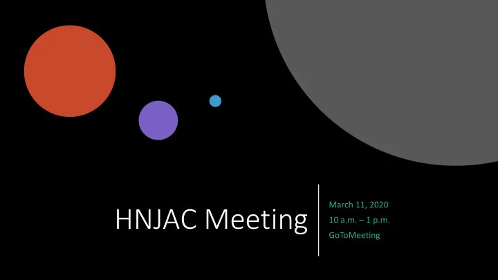 hnjac meeting