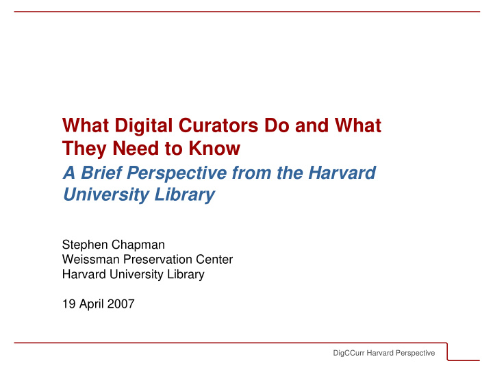 what digital curators do and what they need to know
