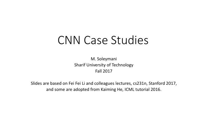 cnn case studies