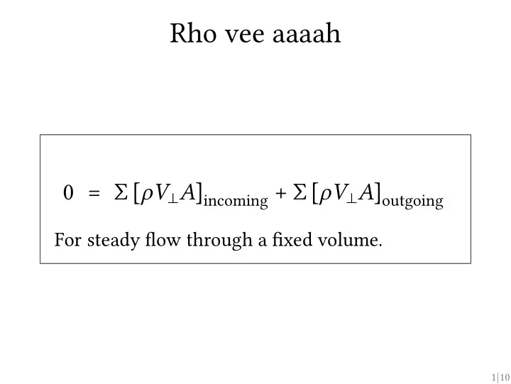 rho vee aaaah