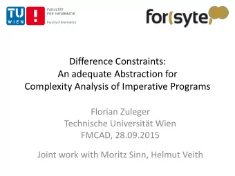 Difference Constraints:  An adequate Abstraction for  Complexity Analysis of Imperative Programs
