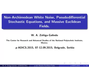 Non-Archimedean White Noise, Pseudodierential  Stochastic Equations, and Massive Euclidean