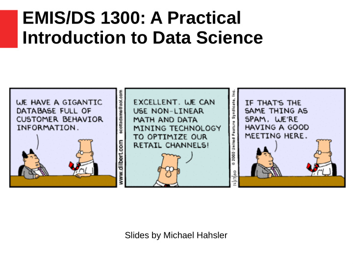 emis ds 1300 a practical introduction to data science