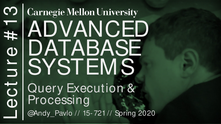 advanced database systems