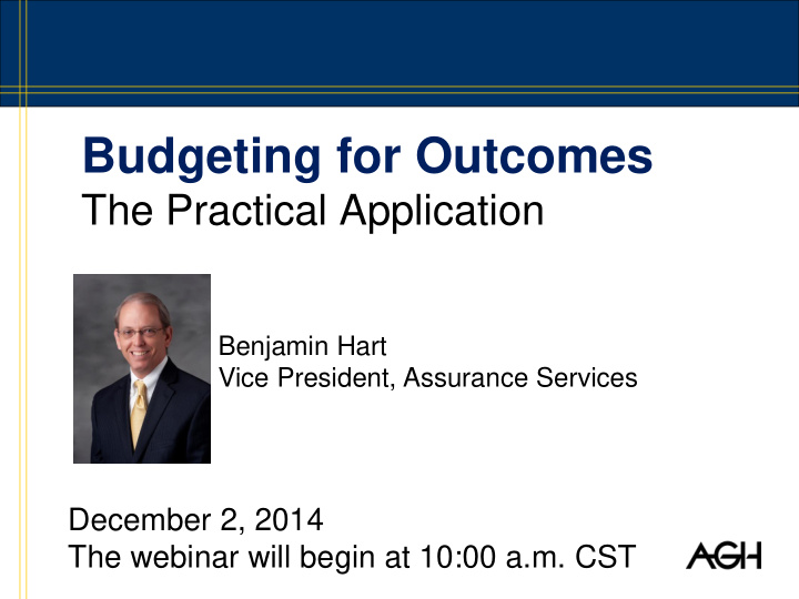 budgeting for outcomes
