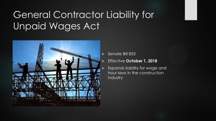 unpaid wages act