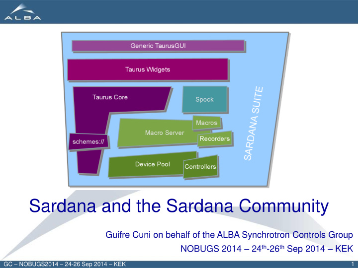 sardana and the sardana community
