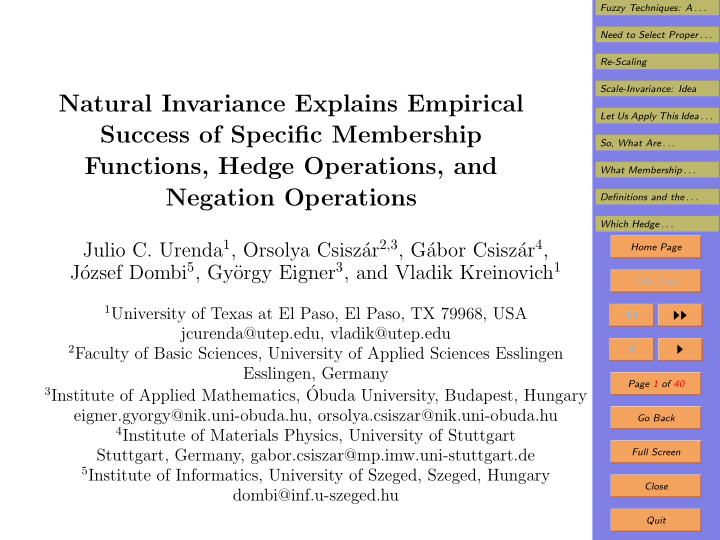 natural invariance explains empirical