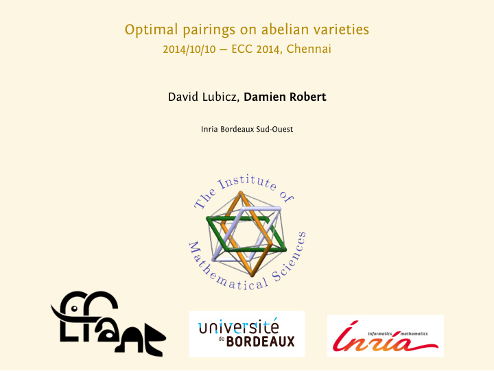 optimal pairings on abelian varieties