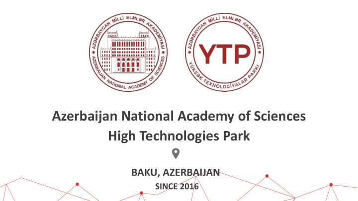 azerbaijan national academy of sciences high technologies