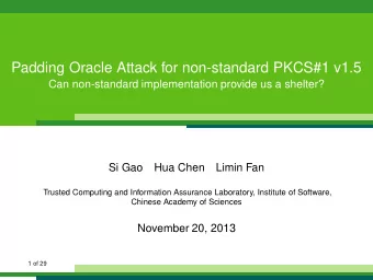 Padding Oracle Attack for non-standard PKCS#1 v1.5  Can non-standard implementation provide us a