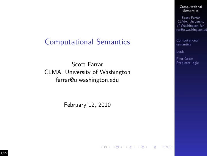computational semantics