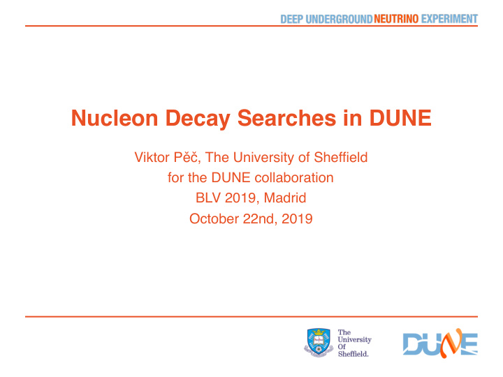 nucleon decay searches in dune
