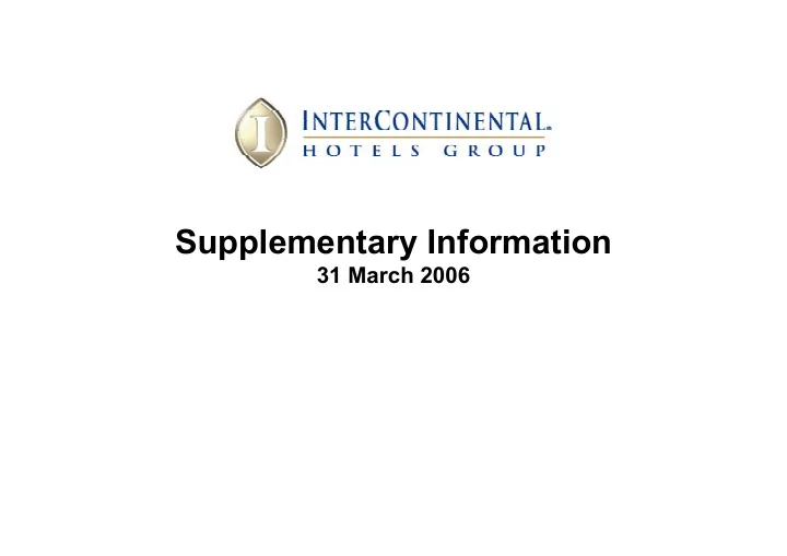 supplementary information