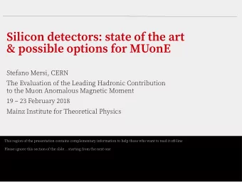 S  i  l  i  c  o  n  d  e  t  e  c  t  o  r  s  :  s  t  a  t  e  o  f  t  h  e  a  r  t  &amp;  p