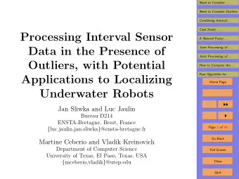 Processing Interval Sensor  A Natural Fuzzy . . .  Data in the Presence of  Joint Processing of . .