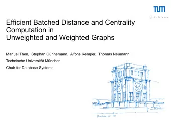 Efficient Batched Distance and Centrality  Computation in  Unweighted and Weighted Graphs  Manuel