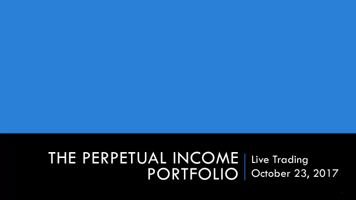 the perpetual income