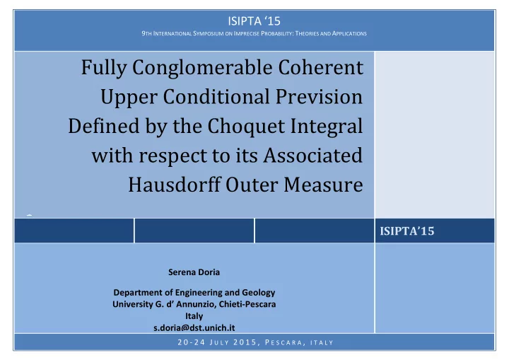 fully conglomerable coherent