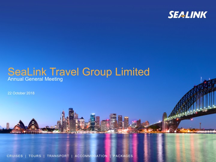 sealink travel group limited