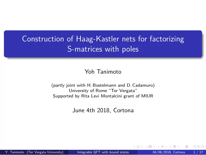construction of haag kastler nets for factorizing s
