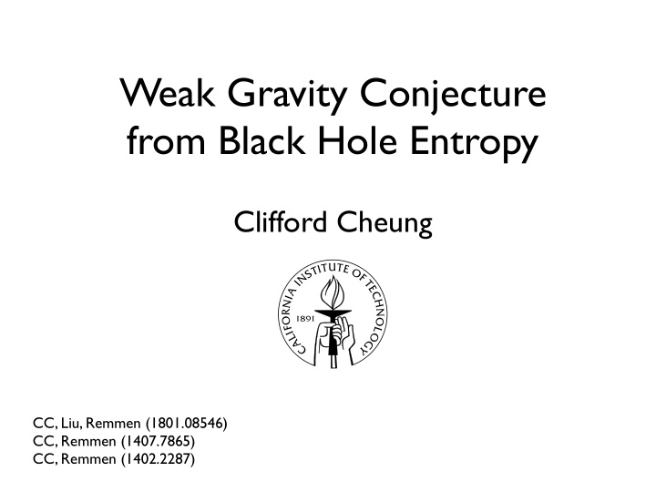 weak gravity conjecture from black hole entropy