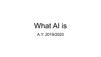 what ai is