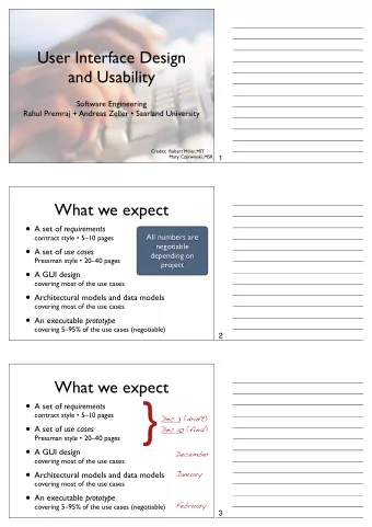 }  A set of requirements  contract style  510 pages  Dec 3 (draft)  A set of use cases