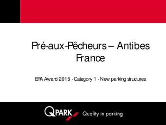 Pr-aux-Pcheurs  Antibes  France  E  P  A Award 2015 -  Category 1 -  New parking s