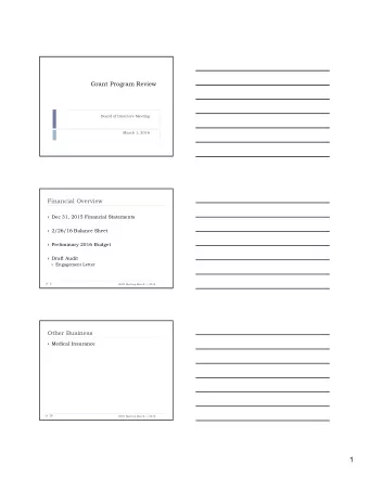 1  Investment Committee  Manager Performance  4th Qtr., 2015  Market Update 2016  Asset