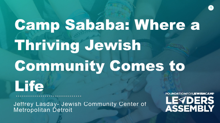 camp sababa where a thriving jewish community comes to
