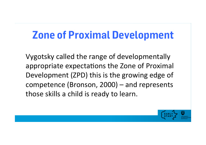zone of proximal development
