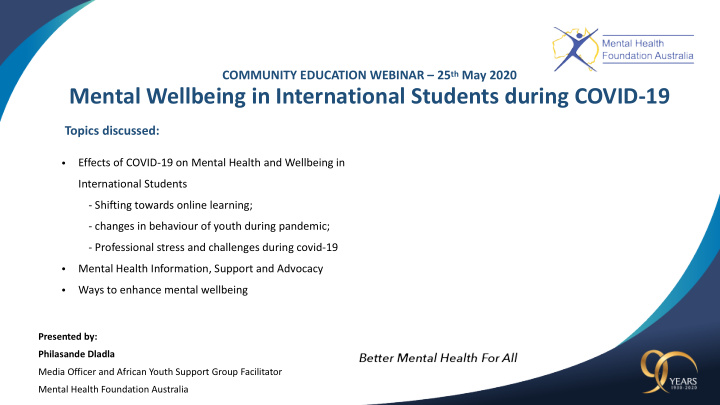 mental wellbeing in international students during covid 19