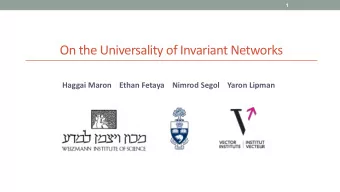 On the Universality of Invariant Networks  Haggai Maron    Ethan Fetaya  Nimrod Segol  Yaron Lipman