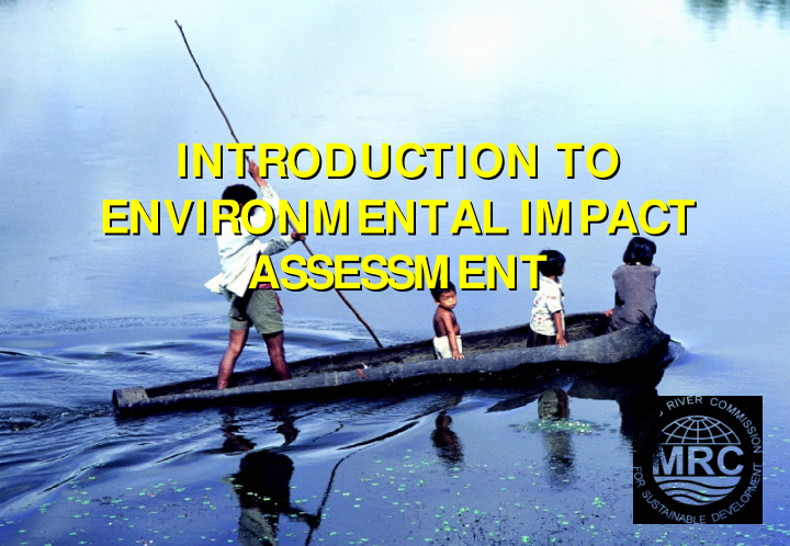 introduction to introduction to environmental impact