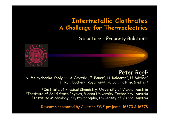 intermetallic clathrates