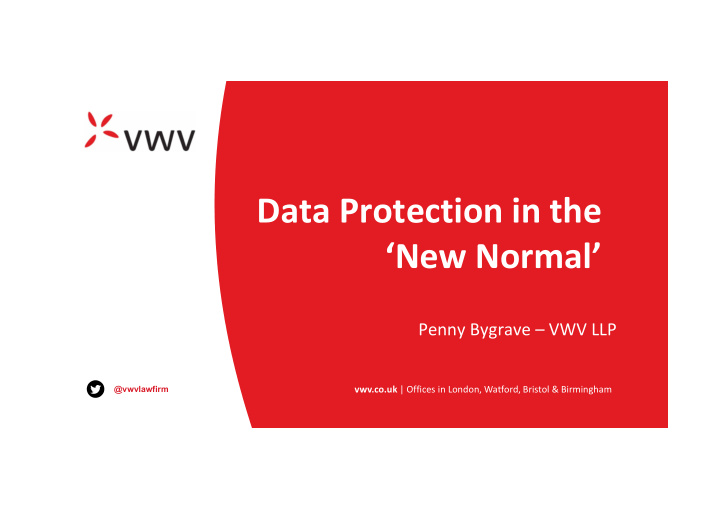 data protection in the new normal