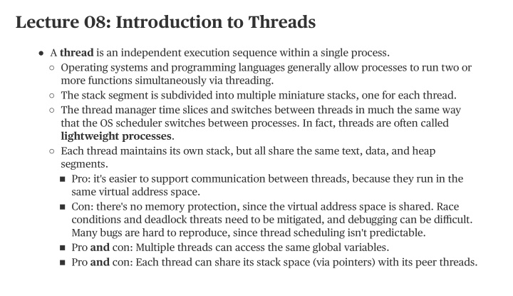 lecture 08 introduction to threads