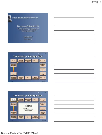 3/29/2010  Boosting Collective IQ  A Design for Dramatic Improvements  in Productivity,