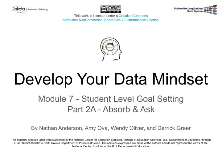 develop your data mindset