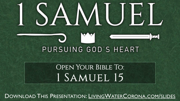 1 samuel 15