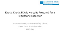 knock knock fda is here be prepared for a regulatory