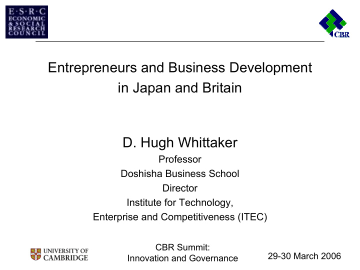 entrepreneurs and business development in japan and