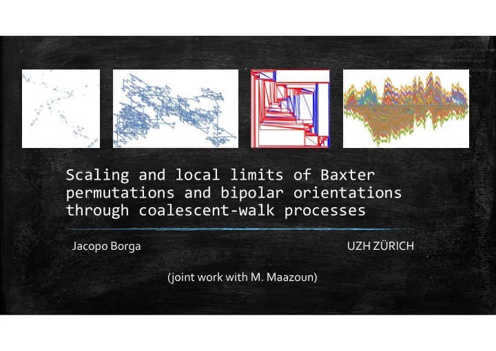 scaling and local limits of baxter permutations and