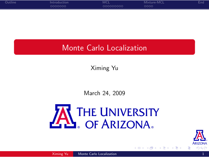 monte carlo localization