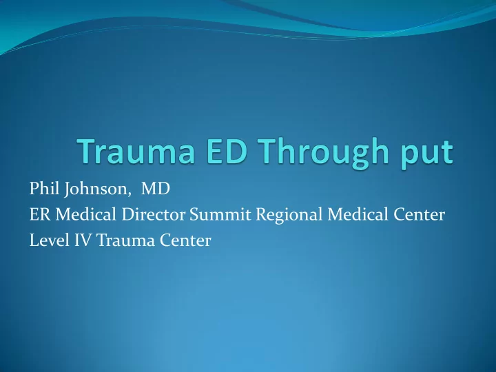 er medical director summit regional medical center