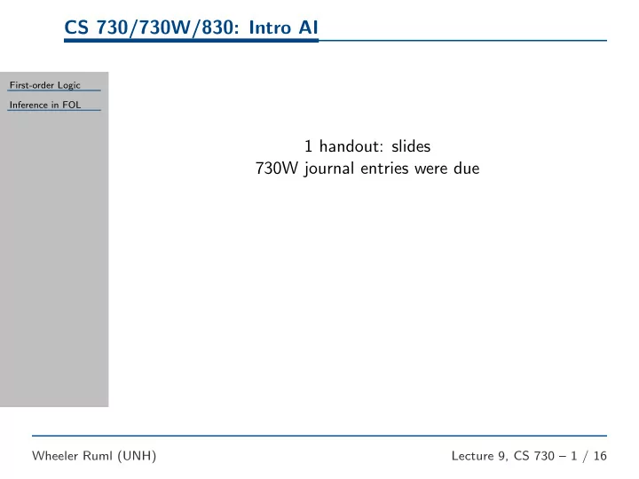 cs 730 730w 830 intro ai