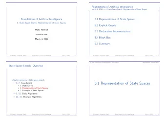 6.1 Representation of State Spaces  5.7. Foundations  5. State Spaces  6.